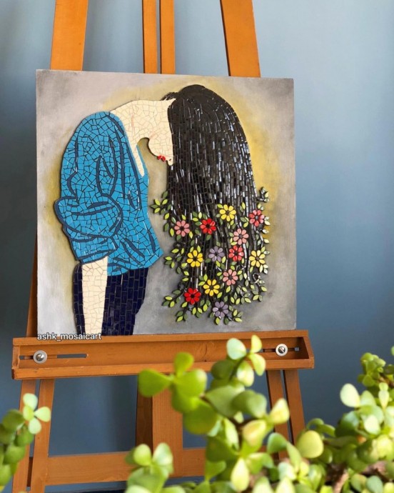 ​Картины в неожиданной технике из мозаики: идеи для вдохновения