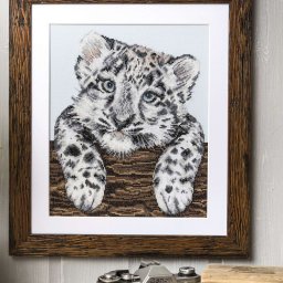 ​Вышиваем малыша из семейства кошачьих