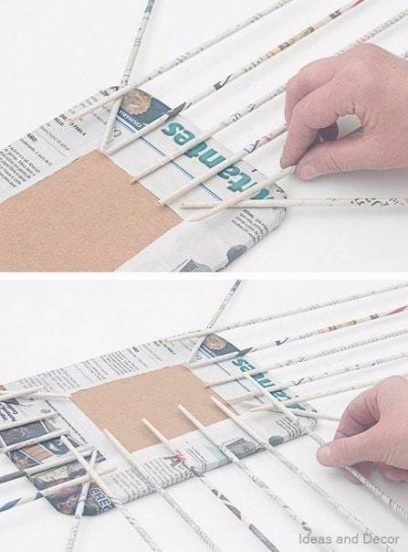 Плетем корзинку из газетных трубочек Плетем корзинку из газетных трубочек