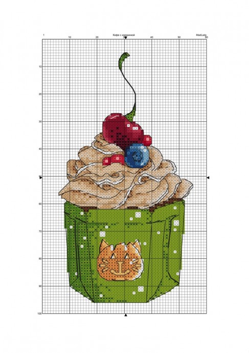 Аппетитное пирожное крестиком Аппетитное пирожное крестиком