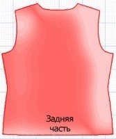 Крой асимметричной кофточки на основе футболки