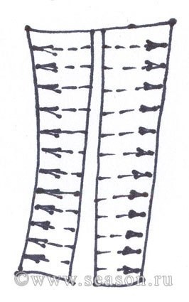 Рукав с драпировками