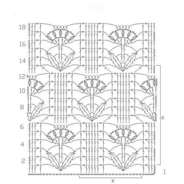 Очень красивые узоры крючком