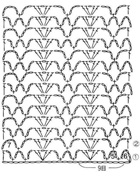 Очень красивые узоры крючком