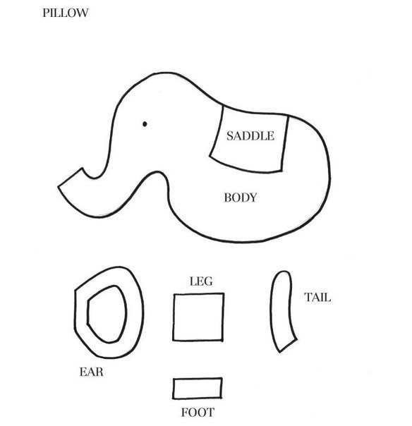 ​Подушки в виде слоников и слоники-аппликации