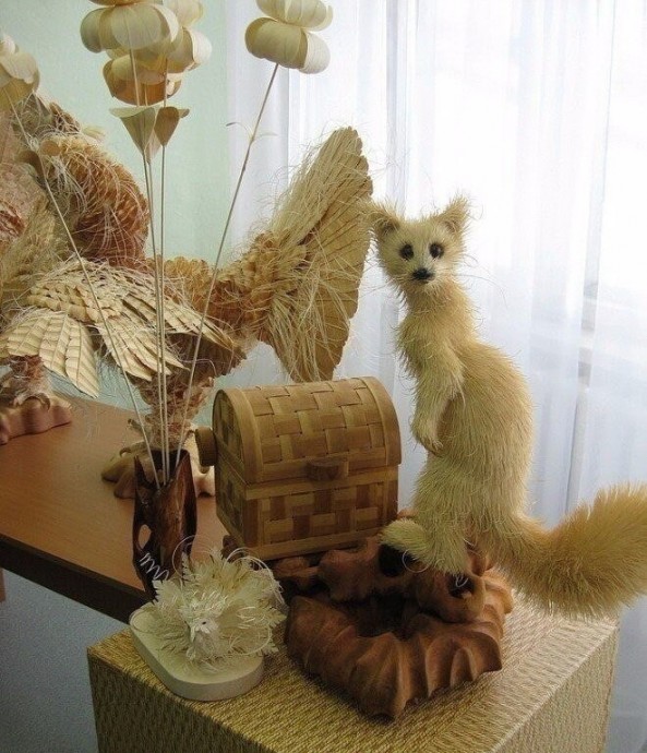 ​Шедевры из стружки дерева