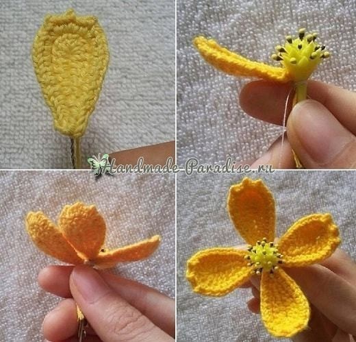 Восхитительные вязаные цветочки