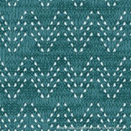 Ажурные узоры спицами с геометрическими фигурами