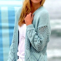 ​Кардиган с ажурными узорами