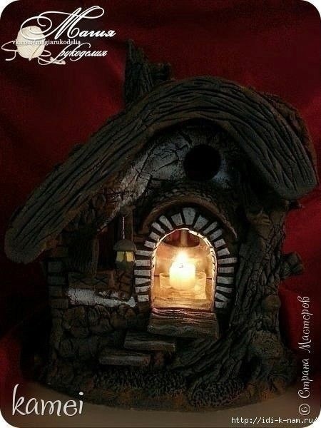 Сказочный домик из соленого теста