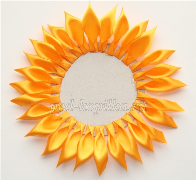 Канзаши подсолнухи: мастер-класс Канзаши подсолнухи: мастер-класс