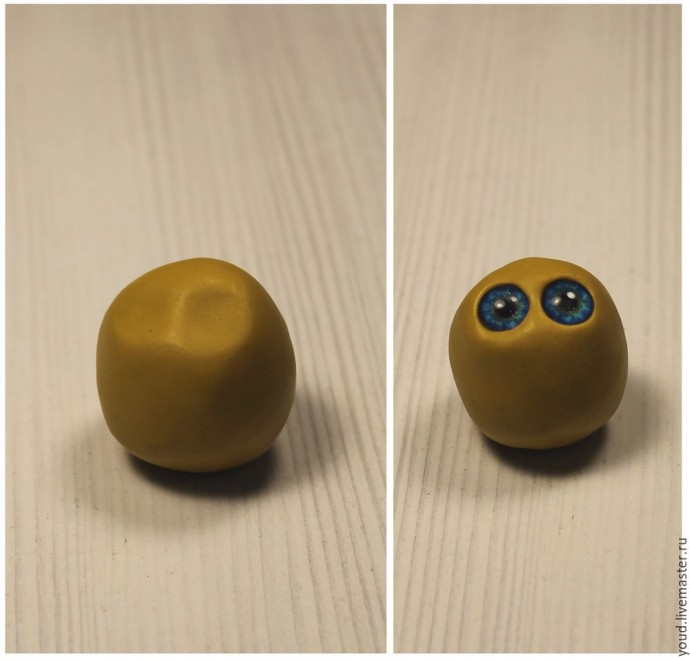 Совёнок из полимерной глины Совёнок из полимерной глины