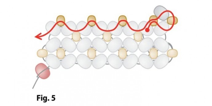 Браслет из бисера "Шенилл"