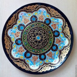 Декоративная тарелка в восточном стиле