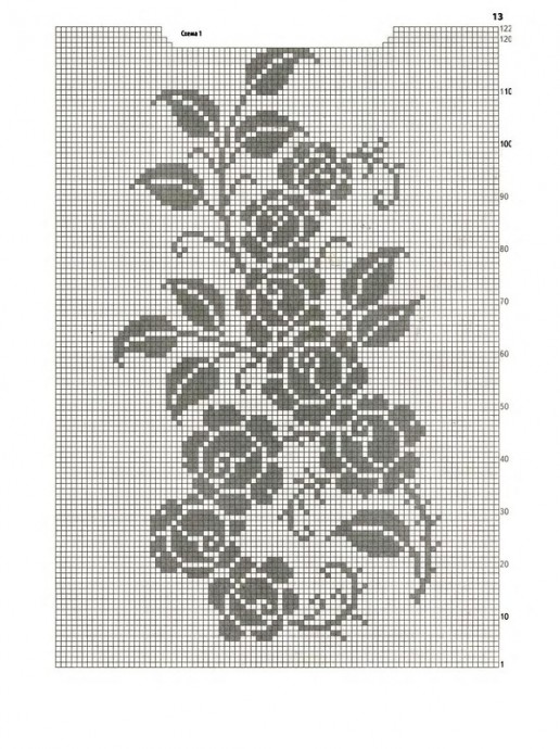 ​Летние мотивы в филейном кружеве