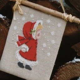 ​Милая новогодняя вышивка, которая не займет много времени