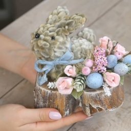 Милый зайчик из вербы