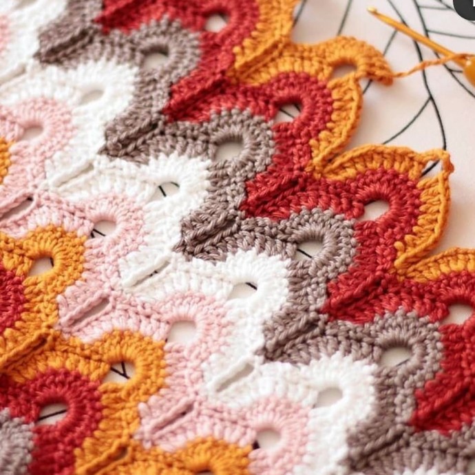 Очень красивый узор крючком