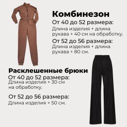 ​Расход ткани для пошива изделий