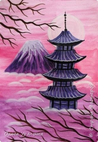 Рисуем японские мотивы