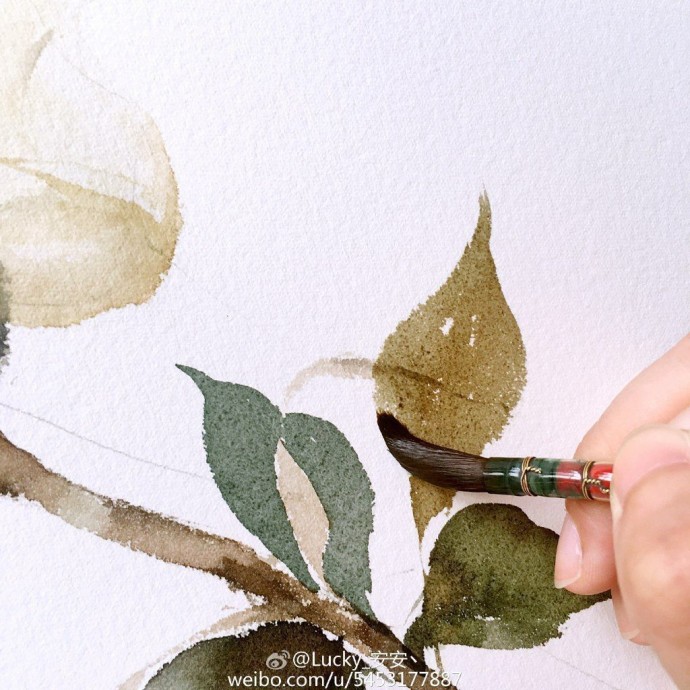 Рисуем розы акварелью