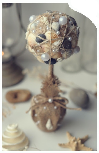 Топиарий из ракушек