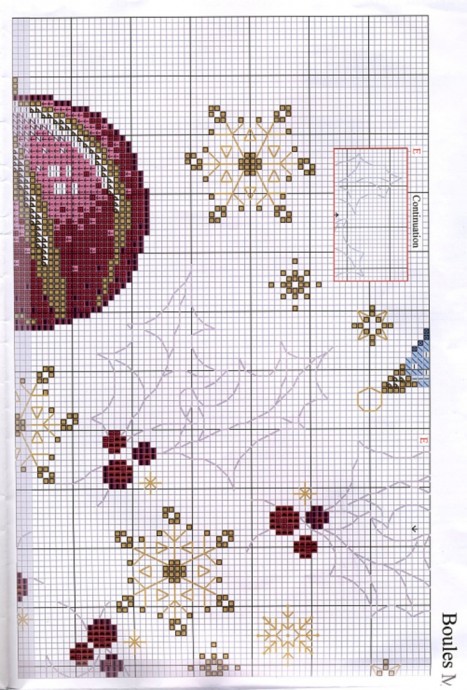 ​Вышитая скатерть с шарами