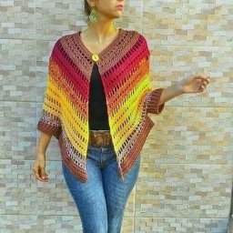 ​Жакет-пончо