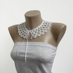 Декоративный воротник, связанный крючком