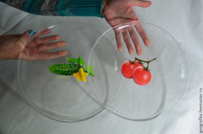 Тарелочки с овощами