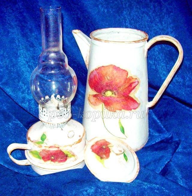 Техника декупаж "Воспоминание о лете"