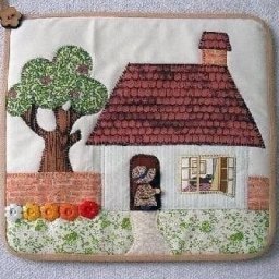 Домики из лоскутов