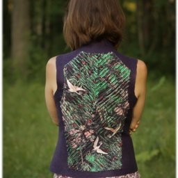 Журавль в руках: соединение войлока и синели