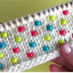 Ввязывание крупных бусин