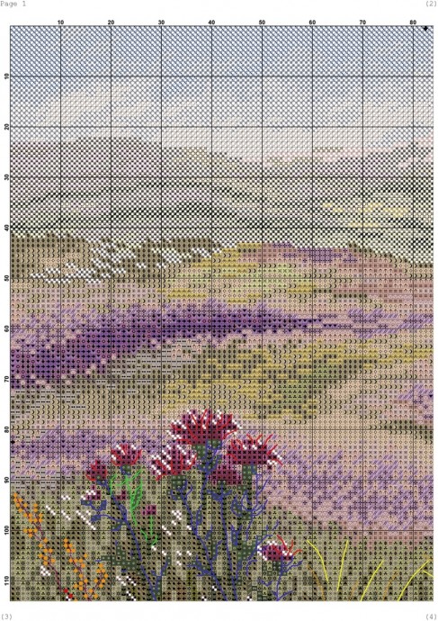 ​Вышивка "Летний луг"