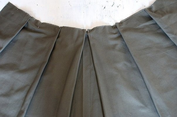 Закладывание складок для юбки: мастер-класс