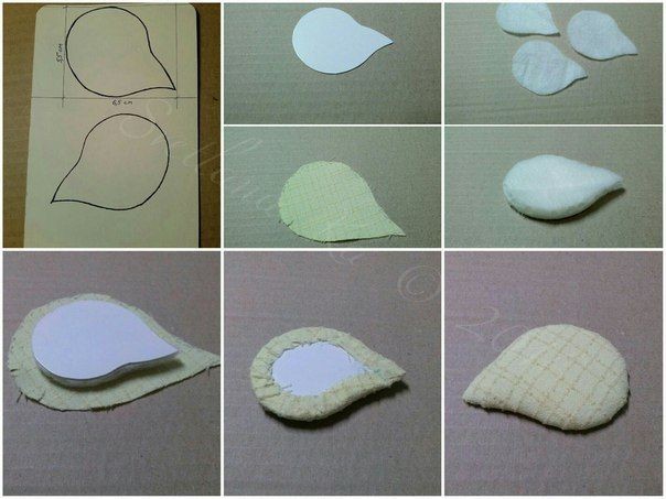 Брошь в виде лисички из лент