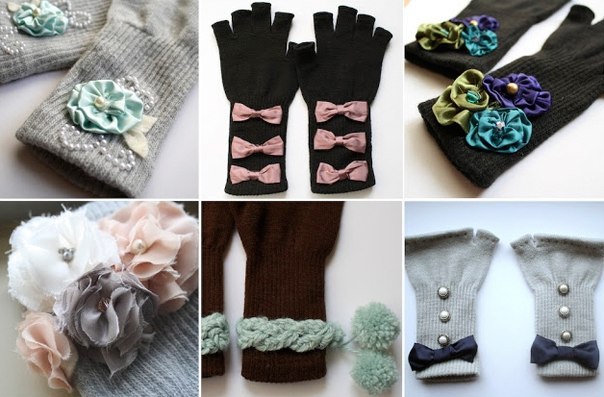 Декор перчаток своими руками