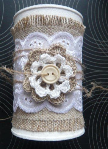 Декорируем жестяные баночки