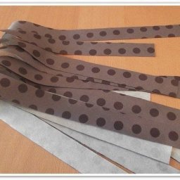 ​Изготовление косой бейки при помощи малярного скотча