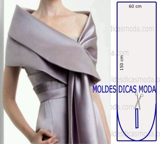 Болеро с розами из драпирующейся ткани