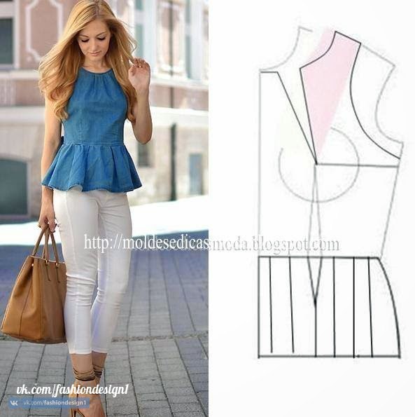 Моделирование оригинальной блузки