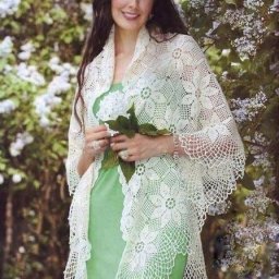 ​Прекрасная шаль крючком