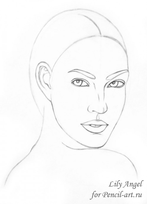 Рисуем портрет Меган Фокс