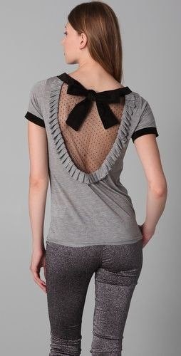 Блузки с оригинальными спинками: невероятные идеи