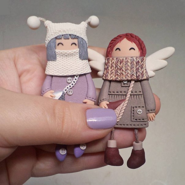 Идеи лепки маленьких забавных феечек