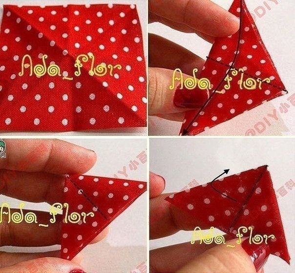 ​Интересный цветок из ткани