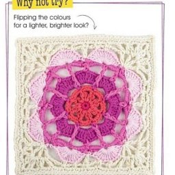 Плед из цветочных мотивов