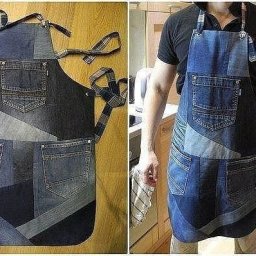 ​Множество вариантов вещей из джинсовых лоскутов