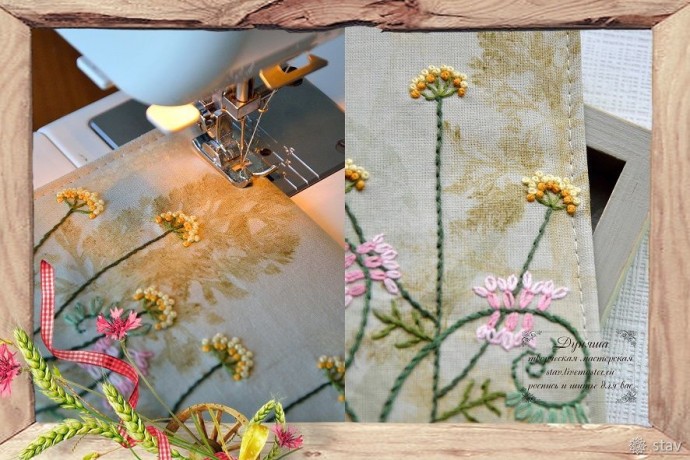 Декор шкатулки хлопком, который окрашен травами Декор шкатулки хлопком, который окрашен травами